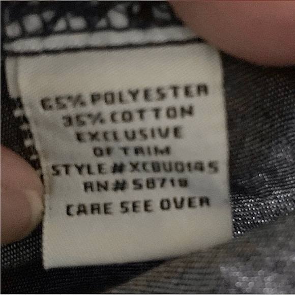 HANNAH STUD CHAMBRAY TUNIC  SIZE LARGE - Picture 6 of 7